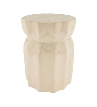 Side table round paulownia wood 28x28x38cm