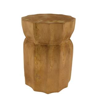 Side table round paulownia wood 28x28x38cm
