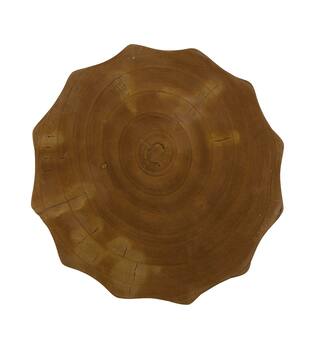 Side table round paulownia wood 28x28x38cm