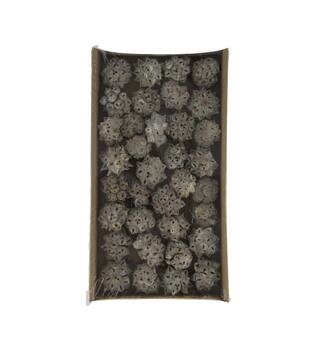Spidergum knobs on wire stem 35pc in tray 36x20x5cm - White