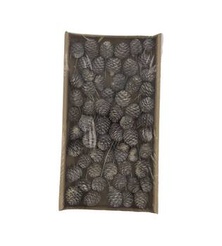 Muirii on wire stem 60pc in tray 36x20x5cm - White
