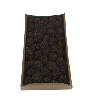 Platyspermum on wire stem 40pc in tray 36x20x5cm
