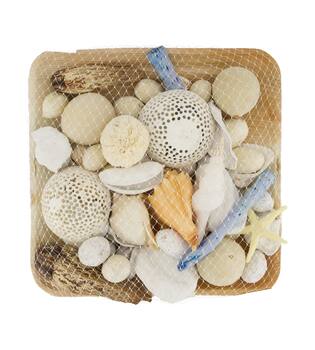 Potpourri with acacia plate nature 25.5x25.5x8cm - Multi