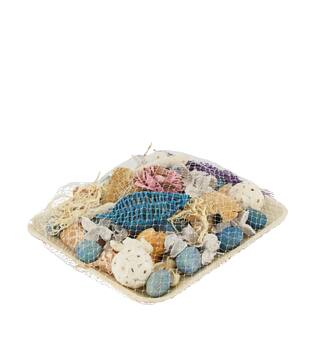 Potpourri with acacia plate nature 25.5x25.5x8cm