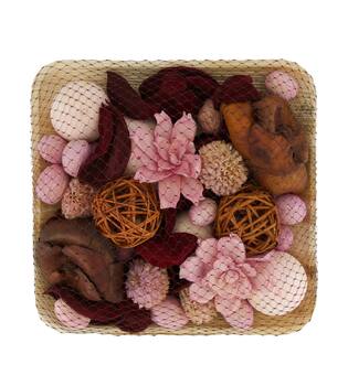 Potpourri with acacia plate nature 25.5x25.5x8cm