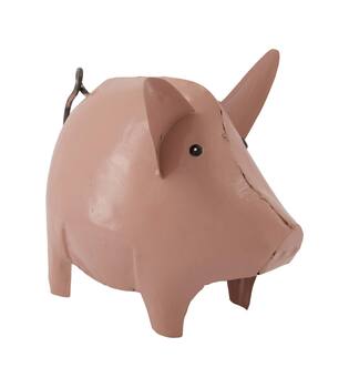 Statue pig metal 28x15x22cm