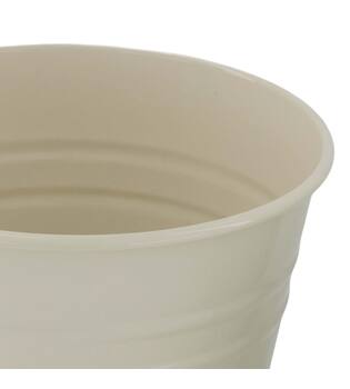 Planter round metal 13x13x12cm