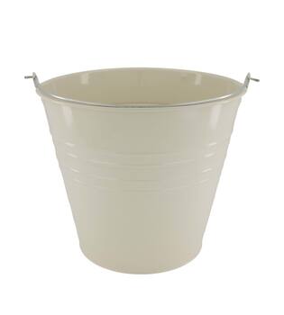 Bucket round metal with handle 30x30x27cm