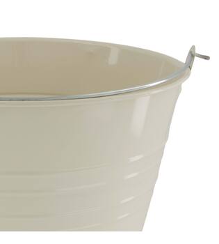 Bucket round metal with handle 30x30x27cm