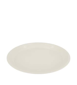 Tray round metal 40x40x3.5cm - Cream