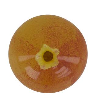 Statue pomegranate glass 12x12x13cm - Orange