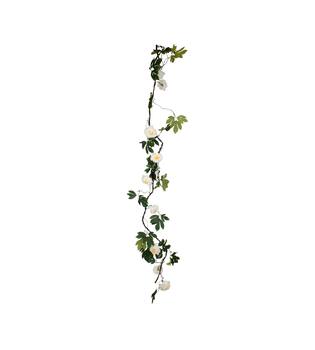 Garland flower artificial 20x20x300cm - White