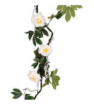 Garland flower artificial 20x20x300cm - White