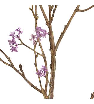 Branch flower spray artificial 118x30x6cm - Purple