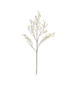 Branch flower spray artificial 118x30x6cm - White