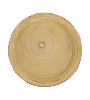 Bowl round paulownia wood 28x28x5cm