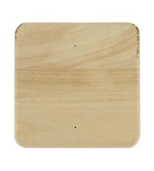 Tray square fir wood on feet 19x19x20cm