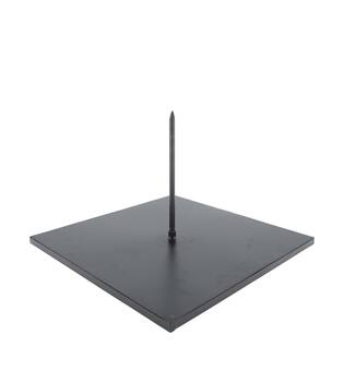 Stand square metal 38x38x25cm - Black
