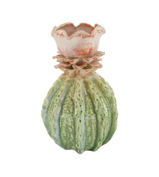 Vase ceramic 21x21x33cm - Green