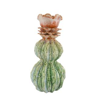 Vase ceramic 21x21x42cm - Green