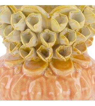 Vase ceramic 17.5x17.5x21cm - Orange