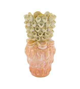Vase ceramic 15.5x15.5x32cm - Orange