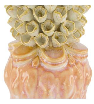 Vase ceramic 15.5x15.5x32cm - Orange