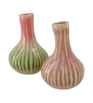 Vase ceramic 9.5x9.5x14.5cm C2 - Pink