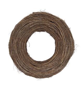 Wreath round willow wood 58x58x15cm