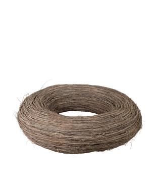 Wreath round willow wood 78x78x20cm - White