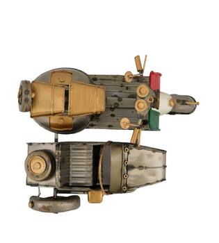 Figurine motorcycle with sidecar metal 17x14x11cm
