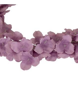 Garland flower frangipani silk 180x10x10cm - Purple