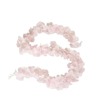 Garland flower frangipani silk 180x10x10cm - Pink