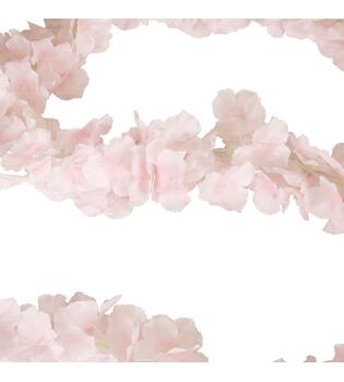 Garland flower frangipani silk 180x10x10cm - Pink