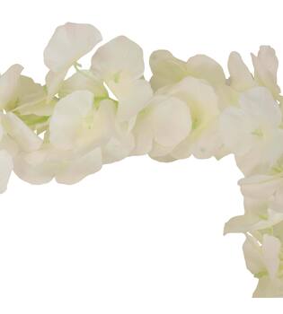 Garland flower frangipani silk 180x10x10cm - White