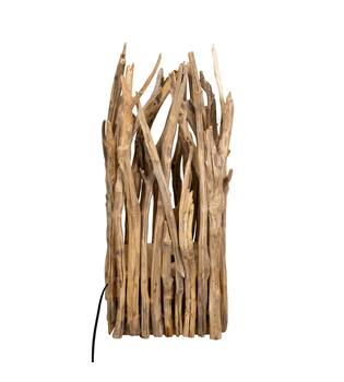 Floor lamp branch with lights chestnut 24x24x58cm - Natural