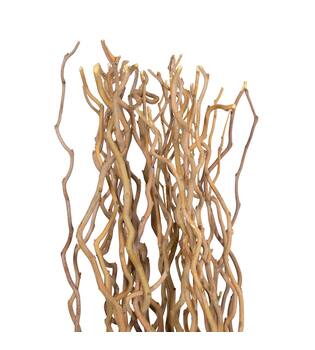 Floor lamp branch with lights chestnut 13x13x115cm