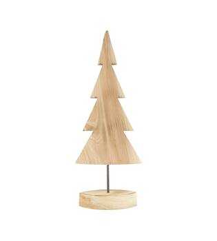 Tree fir wood on feet 24x5x60cm KD - Natural