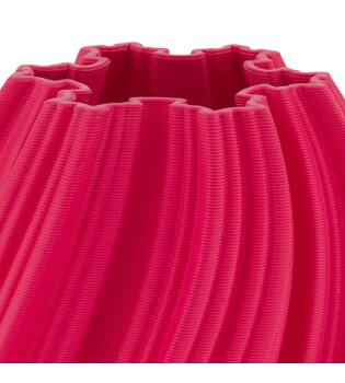 Vase 3D ceramic 19x19x24cm - Pink