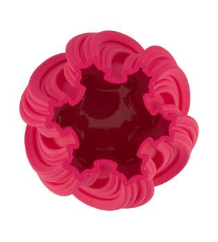 Vase 3D ceramic 19x19x24cm - Pink