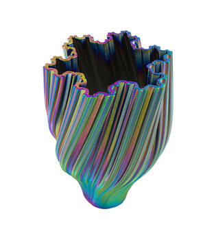 Vase 3D ceramic 24x24x38cm - Multi