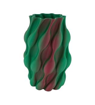Vase 3D ceramic 23x22x28.5cm - Green