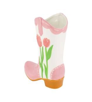Vase boot ceramic 16.5x8.5x23cm - Multi