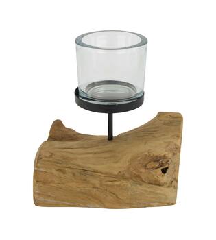 Pillar candle holder root 18x14x18cm