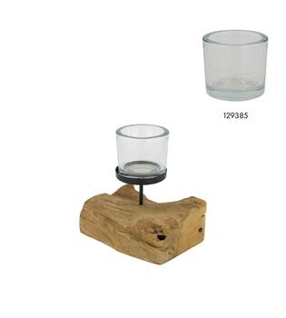 Pillar candle holder root 18x14x18cm