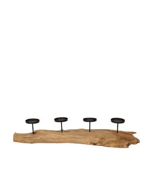 Pillar candle holder root 78x18x22cm - Natural