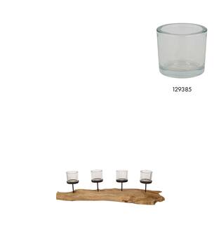 Pillar candle holder root 78x18x22cm - Natural