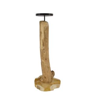 Pillar candle holder root 22x22x58cm - Natural