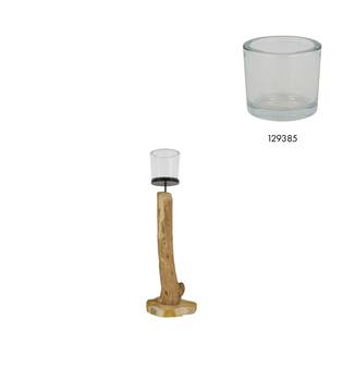 Pillar candle holder root 22x22x58cm - Natural