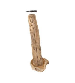 Pillar candle holder root 28x28x78cm - Natural
